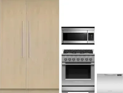5 Piece Package Includes Refrigerator, Freezer, Range, Microwave And Dishwasher